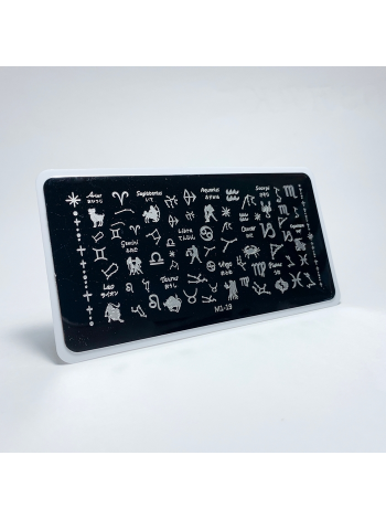 Aeropuffing, пластина для стемпинга Stamping Plate, M1-19 (созвездия)
