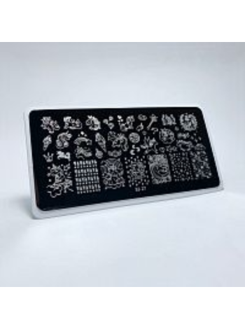 Aeropuffing, пластина для стемпинга Stamping Plate, B2-27 (единороги)