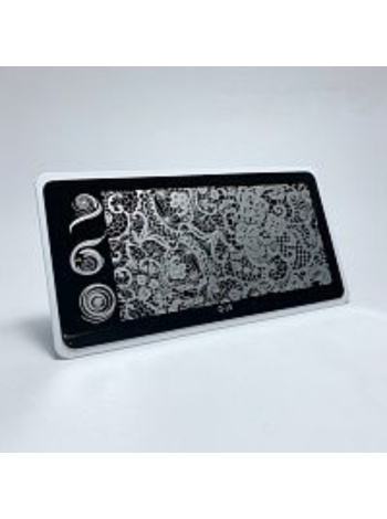 Aeropuffing, пластина для стемпинга Stamping Plate, Q-19 (кружево)
