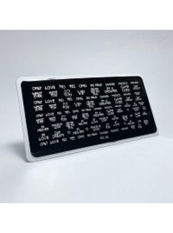 Aeropuffing, пластина для стемпинга Stamping Plate, M1-46 (надписи 2)