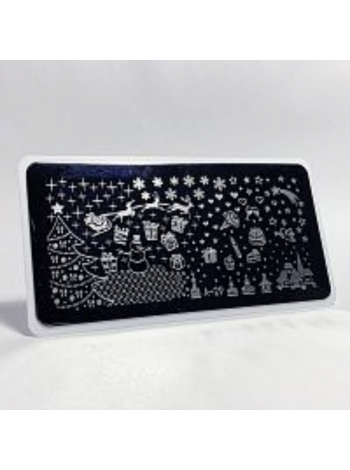 Aeropuffing, пластина для стемпинга Stamping Plate, A-29 (рождественская)