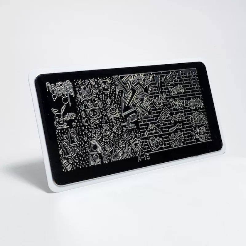 Aeropuffing, пластина для стемпинга Stamping Plate, A-15 (граффити)