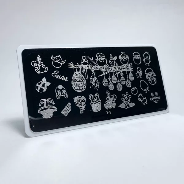 Aeropuffing, пластина для стемпинга Stamping Plate, Y-1 (пасхальный)