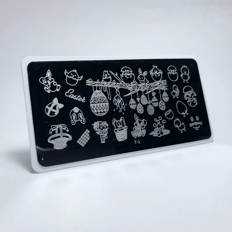 Aeropuffing, пластина для стемпинга Stamping Plate, Y-1 (пасхальный)