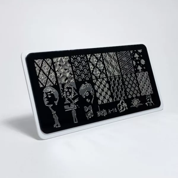 Aeropuffing, пластина для стемпинга Stamping Plate, A-16 (винтаж)