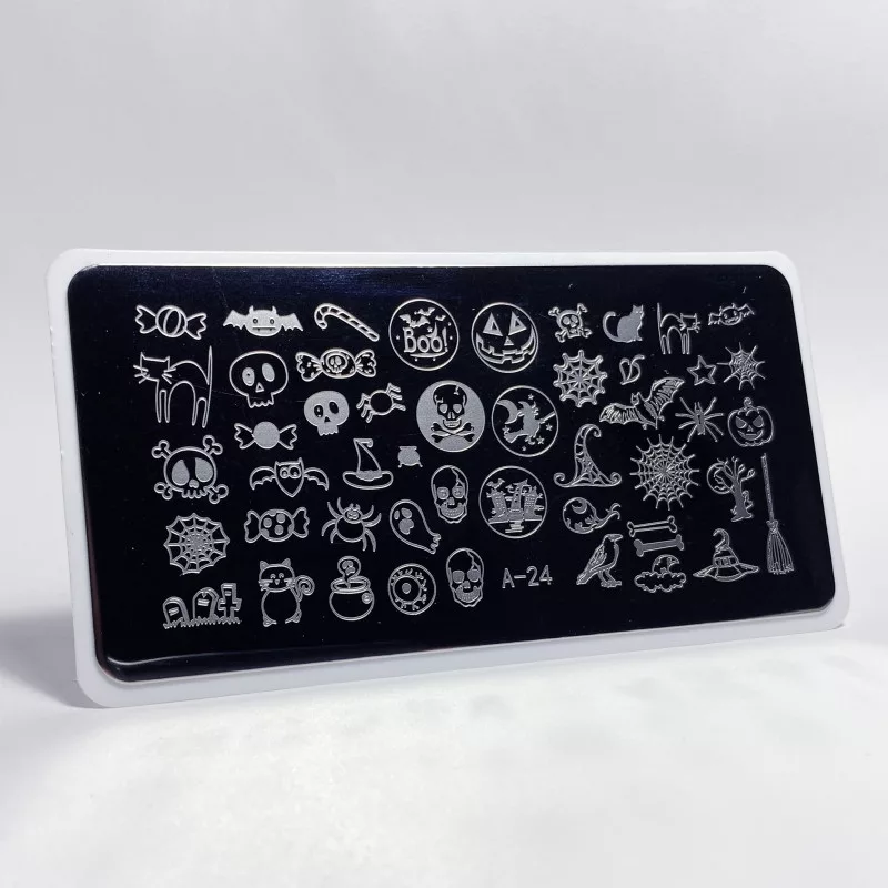 Aeropuffing, пластина для стемпинга Stamping Plate, A-24 (хэллоуин)