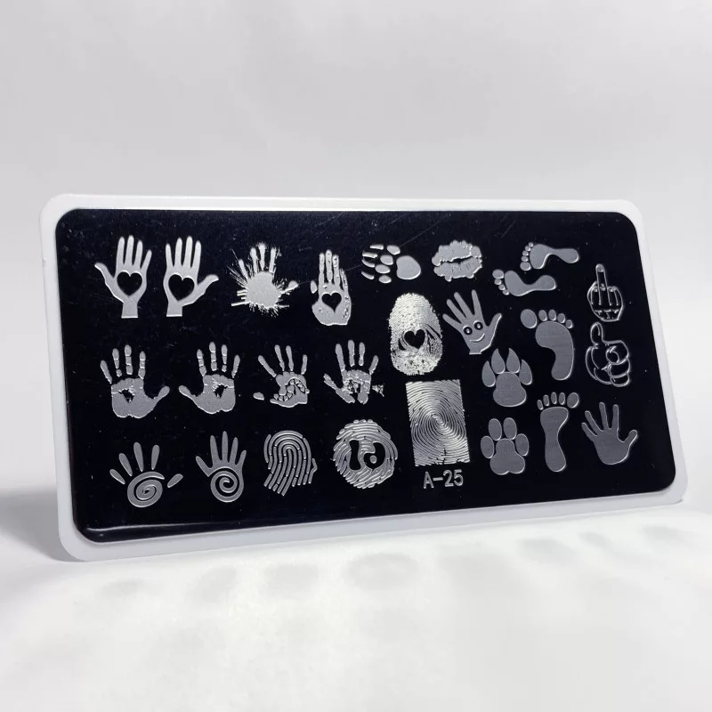 Aeropuffing, пластина для стемпинга Stamping Plate, A-25 (отпечатки)