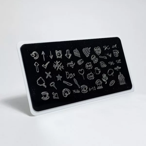Aeropuffing, пластина для стемпинга Stamping Plate, A-10 (завтрак)