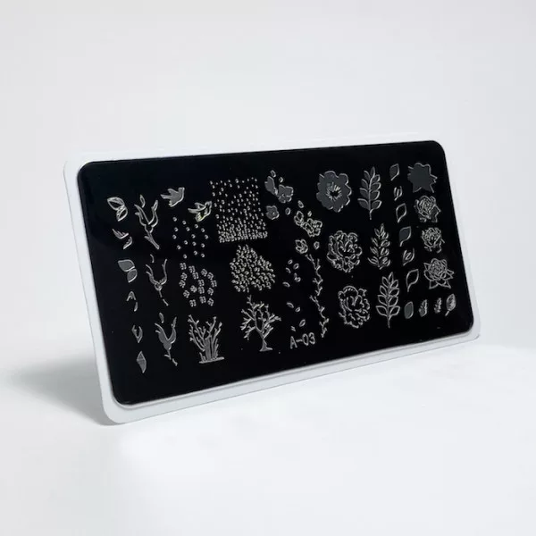 Aeropuffing, пластина для стемпинга Stamping Plate, A-03 (времена года)