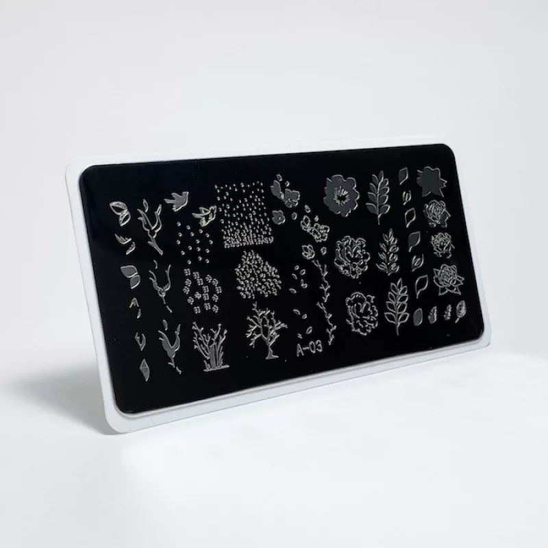 Aeropuffing, пластина для стемпинга Stamping Plate, A-03 (времена года)