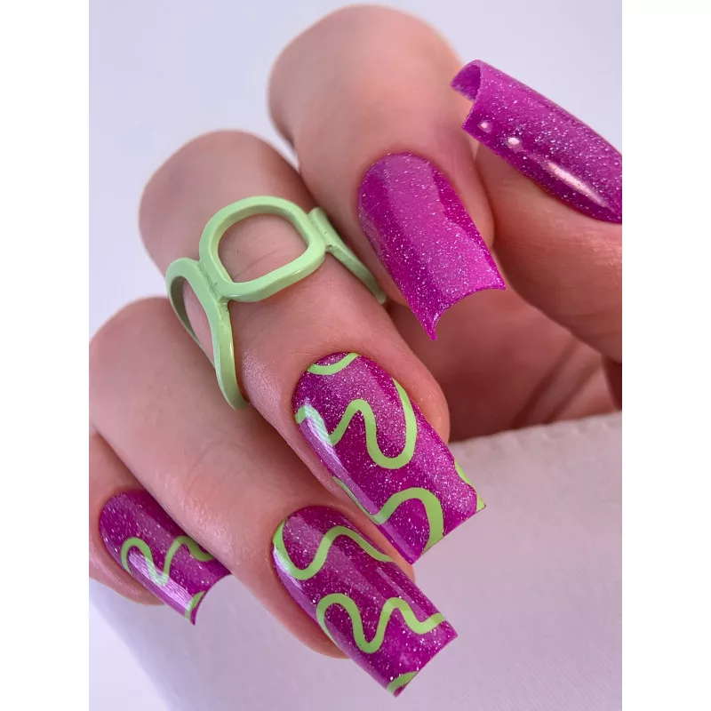Aeropuffing, светоотражающий гель-лак №092, 8мл.
