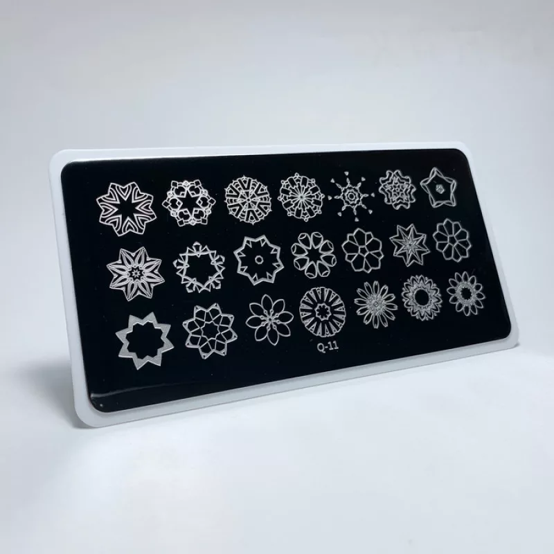 Aeropuffing, пластина для стемпинга Stamping Plate, Q-11 (калейдоскоп)