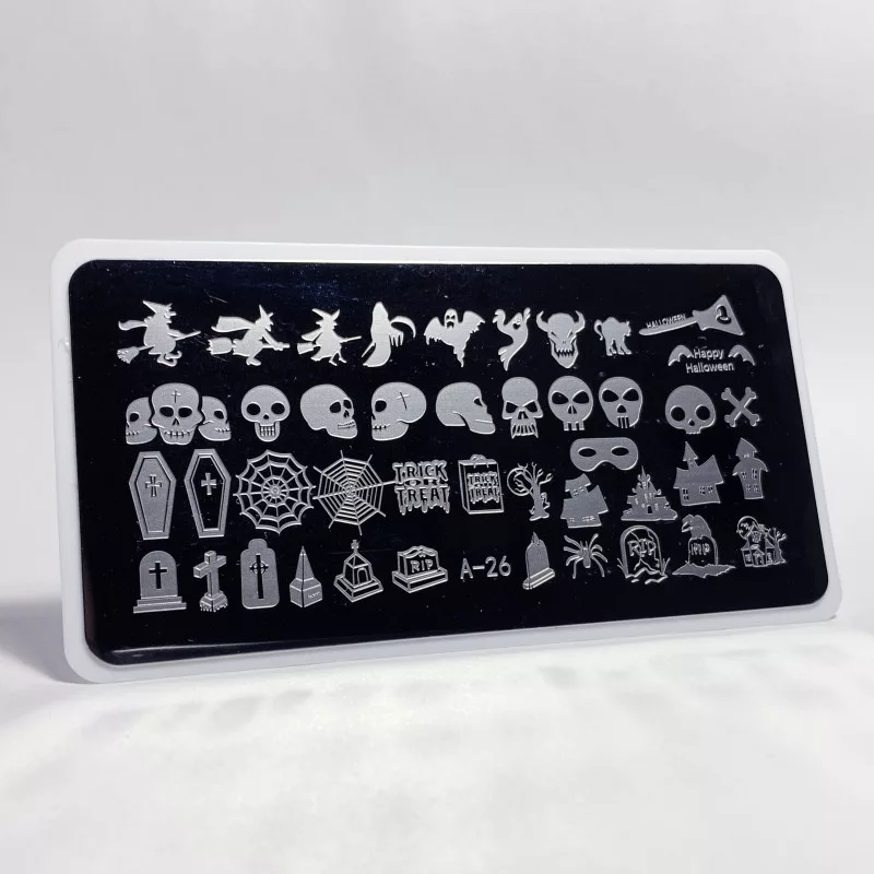 Aeropuffing, пластина для стемпинга Stamping Plate, A-26 (хэллоуин 2)