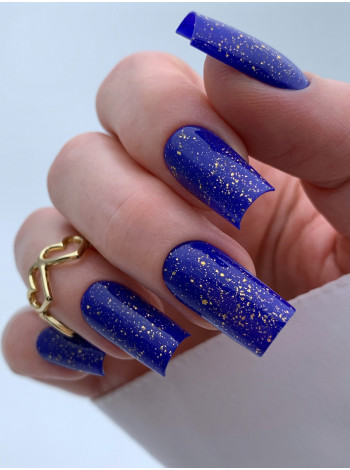 Aeropuffing, верхнее покрытие с золотой поталью Gold Gilding No Cleanse LED Top Coat, 8 мл.