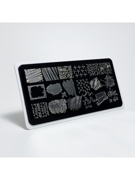 Aeropuffing, пластина для стемпинга Stamping Plate, A-14 (геометрия)