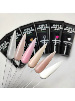 Aeropuffing, белый полигель Poly Builder Gel White, 30 гр.