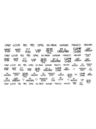 Aeropuffing, пластина для стемпинга Stamping Plate, M1-46 (надписи 2)