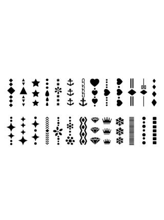 Aeropuffing, пластина для стемпинга Stamping Plate, A-22 (значки)