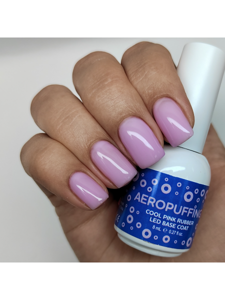 Aeropuffing, база каучуковая холодно-розовая Cool Pink Rubber LED Base Coat, 8 мл.