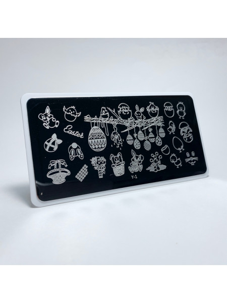 Aeropuffing, пластина для стемпинга Stamping Plate, Y-1 (пасхальный)