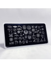 Aeropuffing, пластина для стемпинга Stamping Plate, A-24 (хэллоуин)