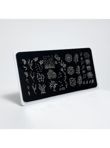 Aeropuffing, пластина для стемпинга Stamping Plate, A-03 (времена года)