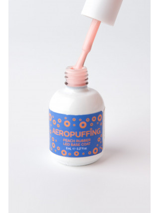 Aeropuffing, база каучуковая персиковая Peach Rubber LED Base Coat, 8 мл.