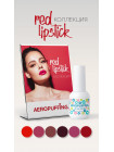 Aeropuffing, коллекция гель-лаков Red Lipstick (6 оттенков + палитра на кольце в подарок)