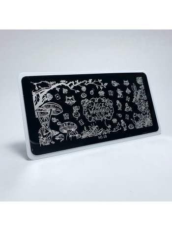 Aeropuffing, пластина для стемпинга Stamping Plate, M1-18 (Алиса в стране чудес)