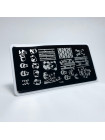 Aeropuffing, пластина для стемпинга Stamping Plate, C-20 (панды)