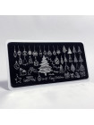Aeropuffing, пластина для стемпинга Stamping Plate, A-31 (елки)