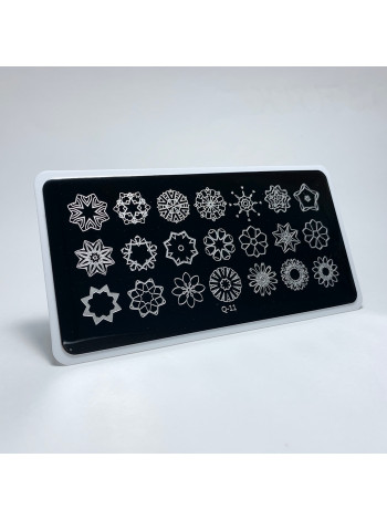 Aeropuffing, пластина для стемпинга Stamping Plate, Q-11 (калейдоскоп)