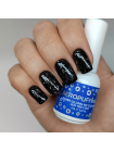 Aeropuffing, верхнее покрытие с серебряной поталью Silver Gilding No Cleanse LED Top Coat, 8 мл.