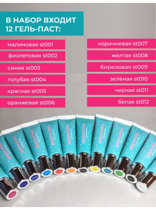 Aeropuffing, набор для дизайна ногтей Nail Art Aeropuffing